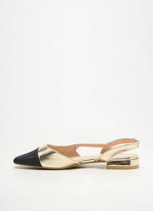 Ballerines talon bas talon plat jusqu'à 3cm or JOIA femme