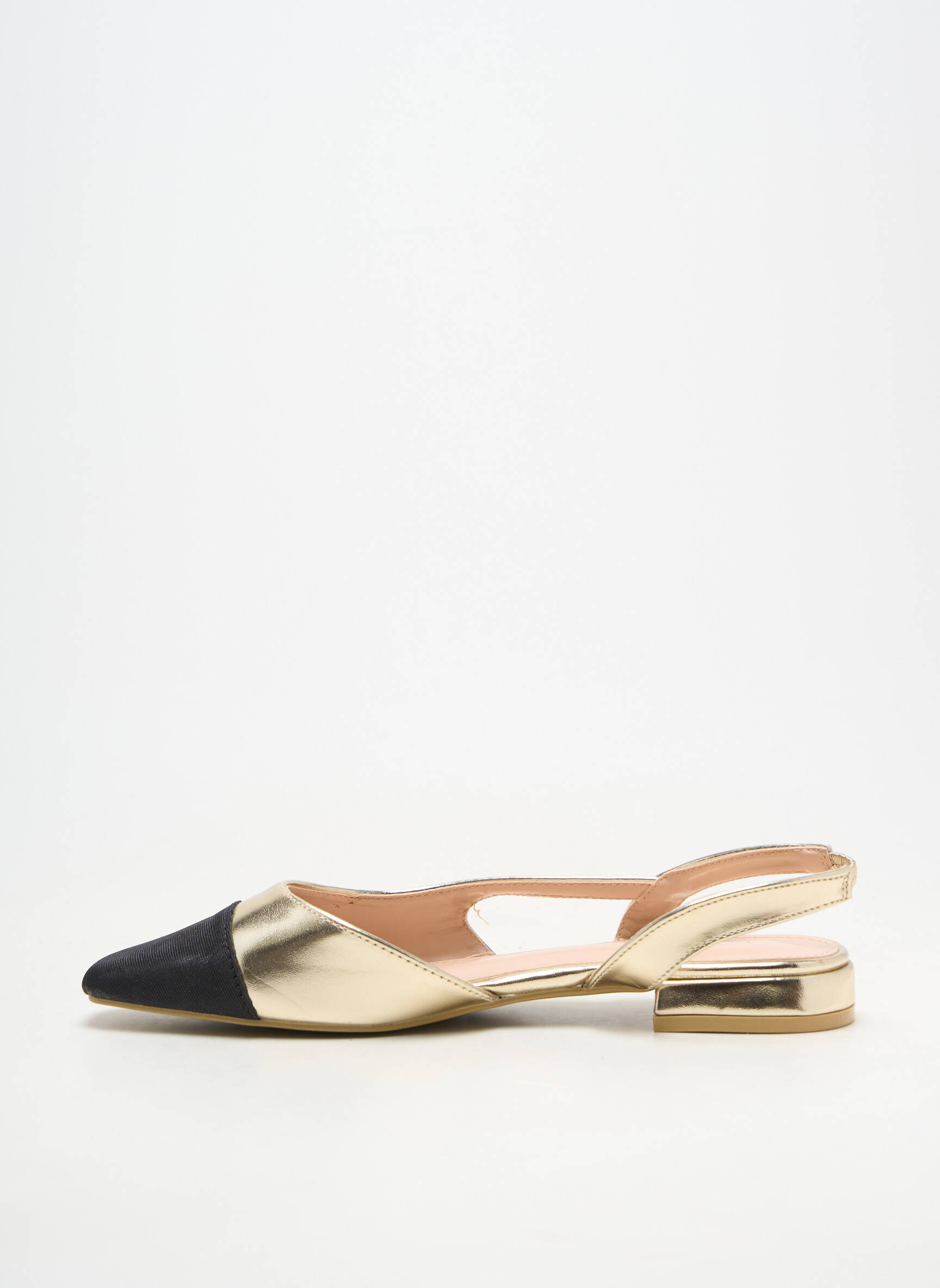 Ballerines talon bas talon plat jusqu'à 3cm or JOIA femme