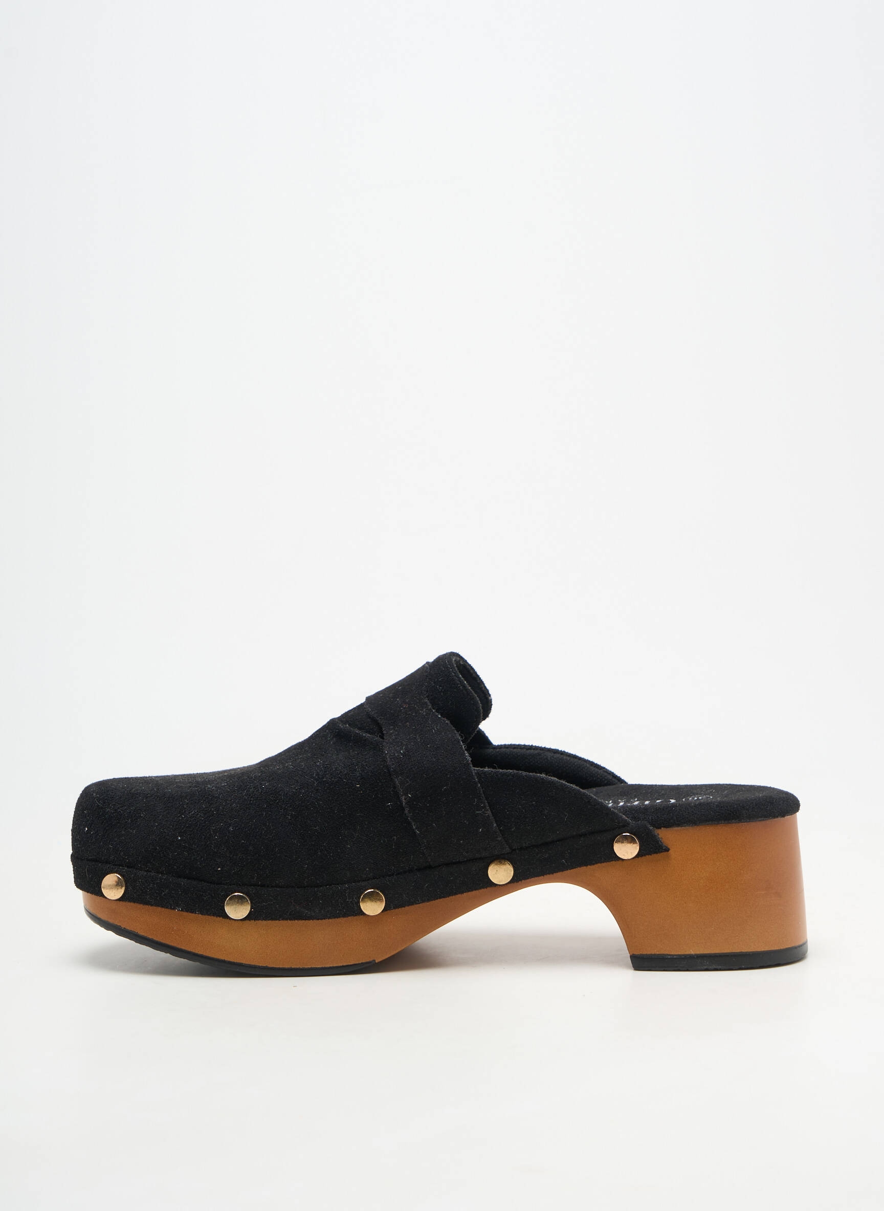 Mules/sabots talon de 4 à 6cm noir GIRLHOOD femme