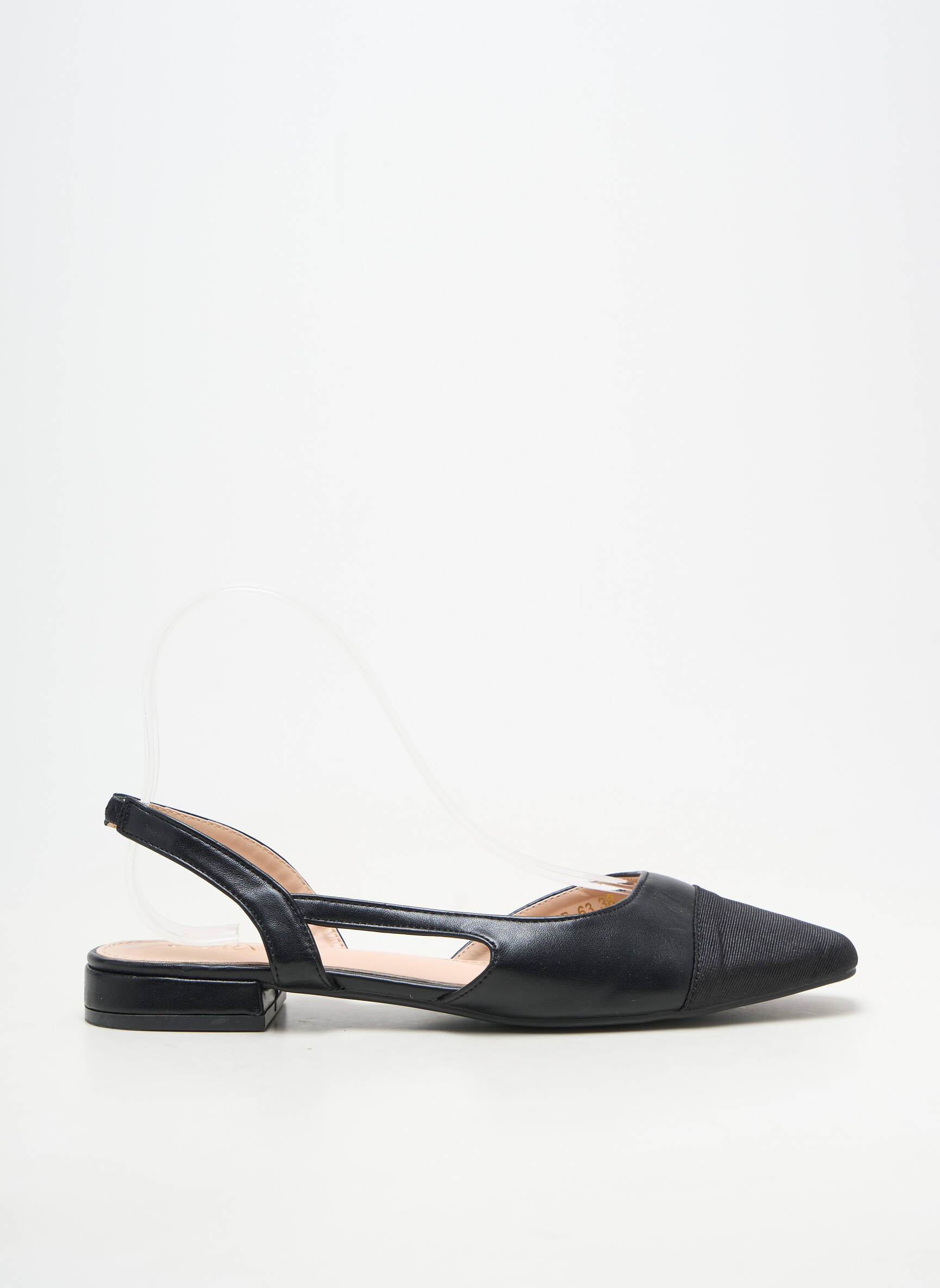 Ballerines talon bas talon plat jusqu'à 3cm noir JOIA femme