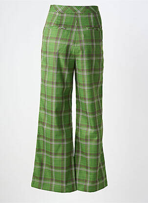 Pantalon droit stretch taille haute vert FRNCH femme