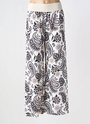 Pantalon large coupe fluide taille normale gris ESTEE BROWN femme