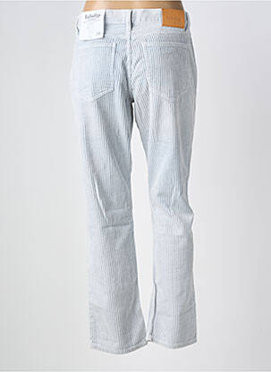Pantalon droit fermeture zippée sous rabat boutonné taille normale bleu LABDIP femme