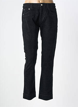 Pantalon droit fermeture zippée sous rabat boutonné noir LAB DIP PARIS femme