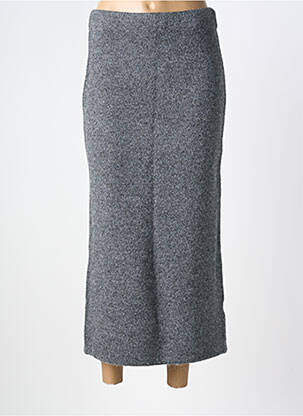Jupe longue imprimé fantaisie gris GRACE & MILA femme