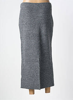 Jupe longue imprimé fantaisie gris GRACE & MILA femme