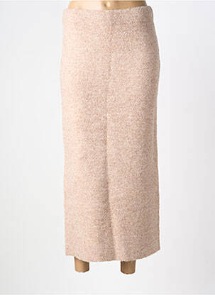 Jupe longue imprimé fantaisie beige GRACE & MILA femme