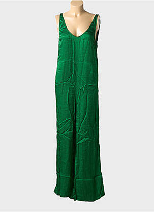 Combi-pantalon coupe fluide manches longues vert AMERICAN VINTAGE femme