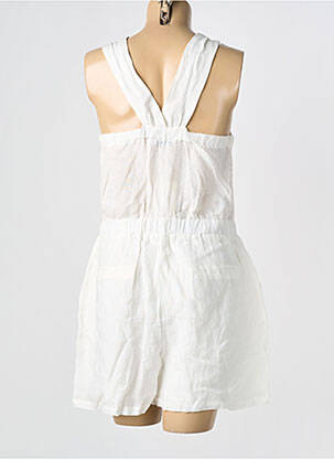 Combishort sans manche sans manche blanc SEE U SOON femme