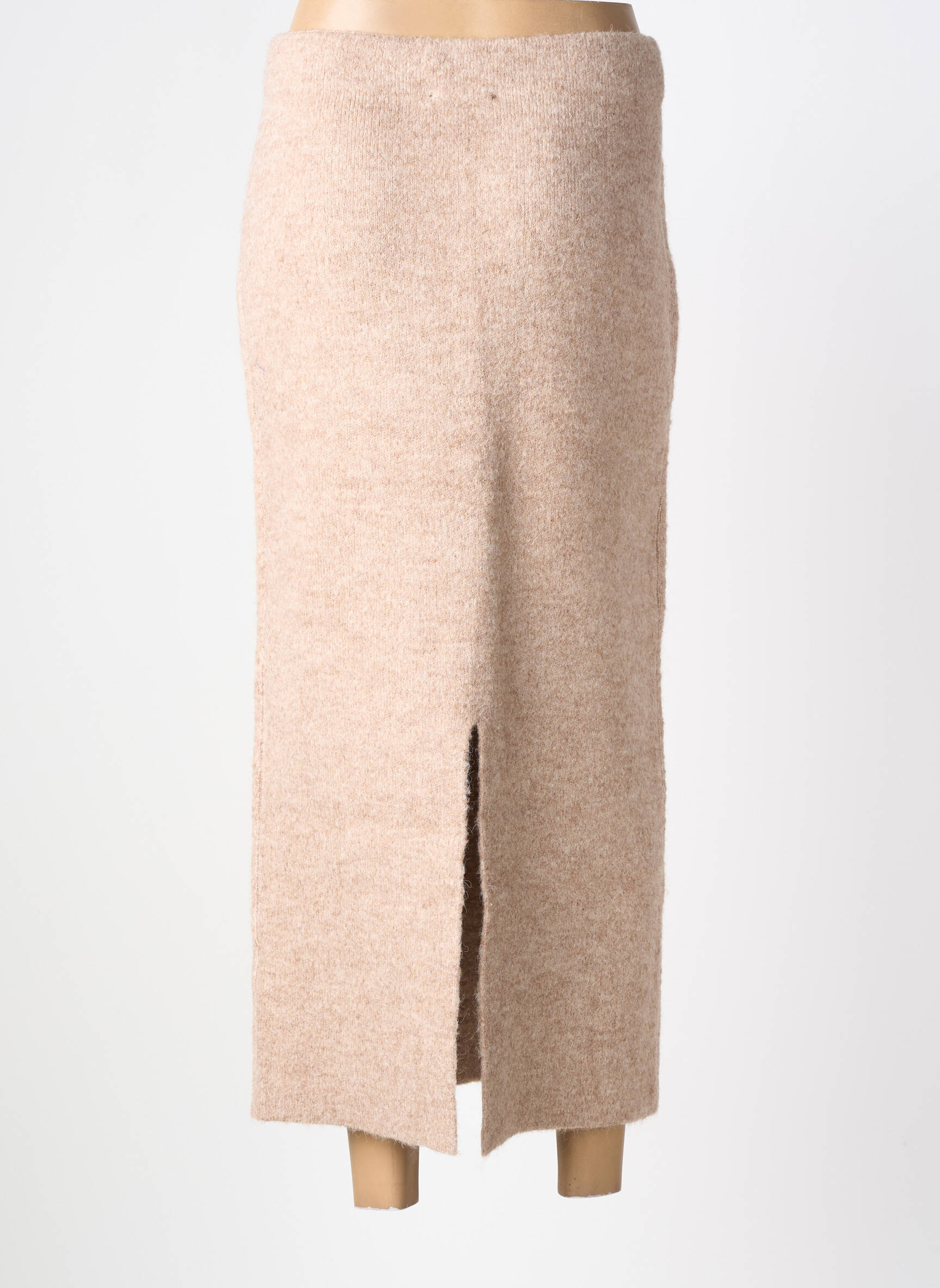 Jupe longue imprimé fantaisie beige GRACE & MILA femme