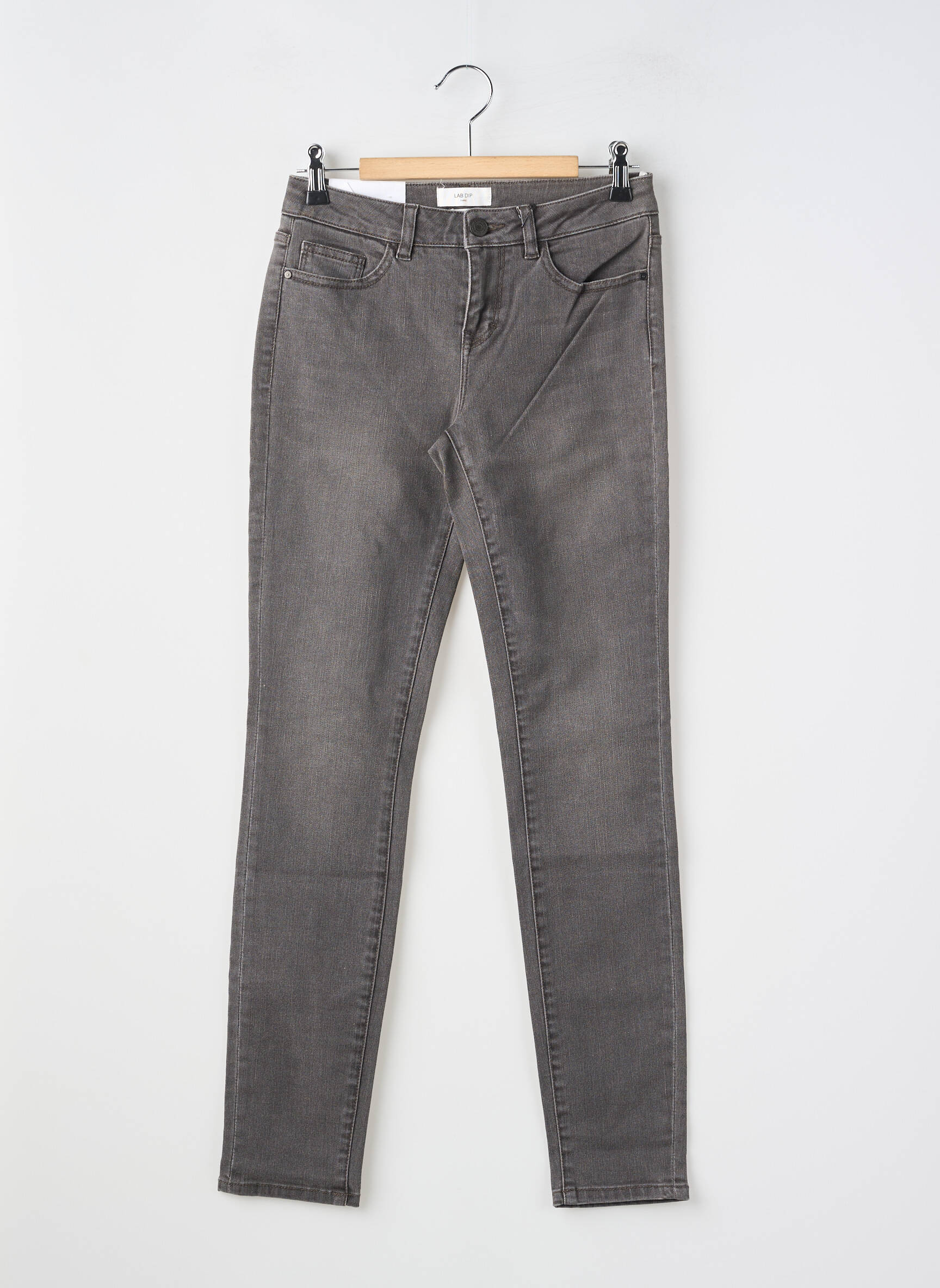 Jeans skinny taille normale taille normale gris LAB DIP PARIS femme
