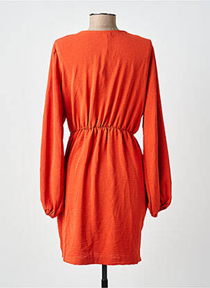 Robe courte manches longues manches longues orange INSPIRATION STUDIO femme
