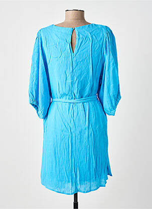 Robe courte manches longues manches longues bleu GRACE & MILA femme