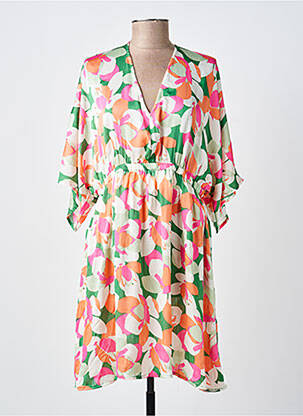 Robe courte manches courtes manches courtes orange SUZZY & MILLY femme