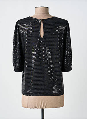 Top stretch manches courtes noir GRACE & MILA femme