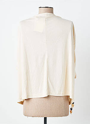 Top stretch manches courtes beige ORFEO femme