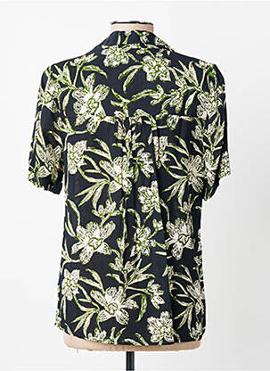 Chemisier manches courtes manches courtes noir GARANCE femme