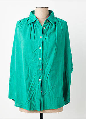 Chemisier manches courtes manches courtes vert INSPIRATION STUDIO femme