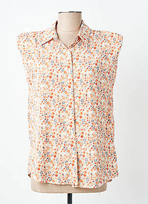 Chemisier manches courtes manches courtes orange SUZZY & MILLY femme