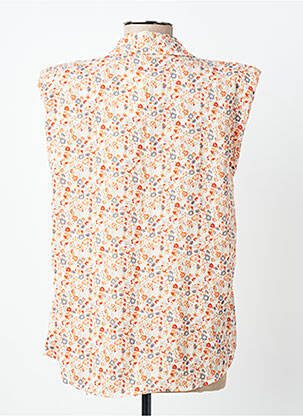 Chemisier manches courtes manches courtes orange SUZZY & MILLY femme