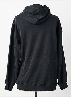 Sweat-shirt à capuche poches manches longues noir CHARLIOR femme