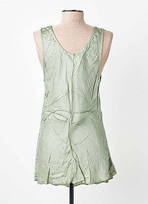 Top stretch sans manche vert POHÊME femme
