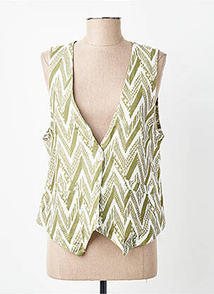 Gilet sans manche poches vert POHÊME femme