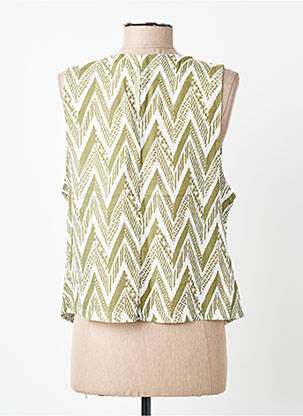 Gilet sans manche poches vert POHÊME femme