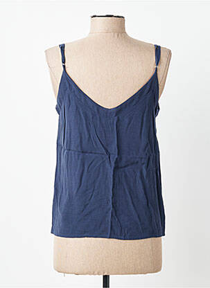 Top tissage crêpe fines bretelles bleu ARTLOVE femme