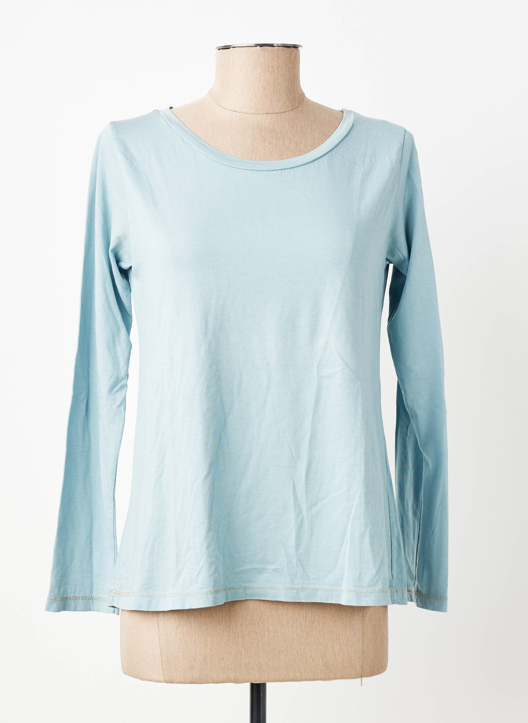 T-shirt manches longues manches longues bleu PAKO LITTO femme