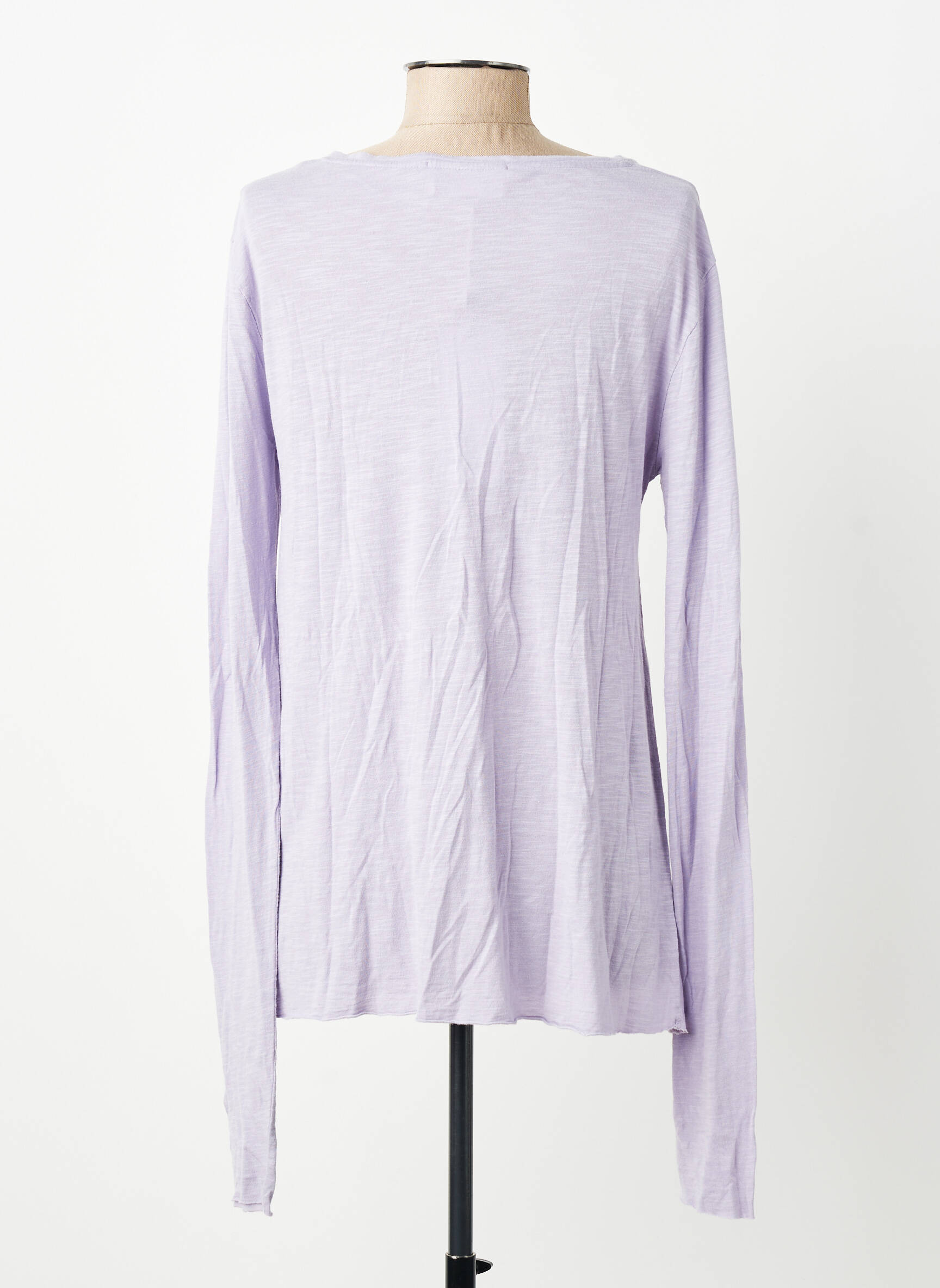 T-shirt manches longues manches longues violet AMERICAN VINTAGE femme