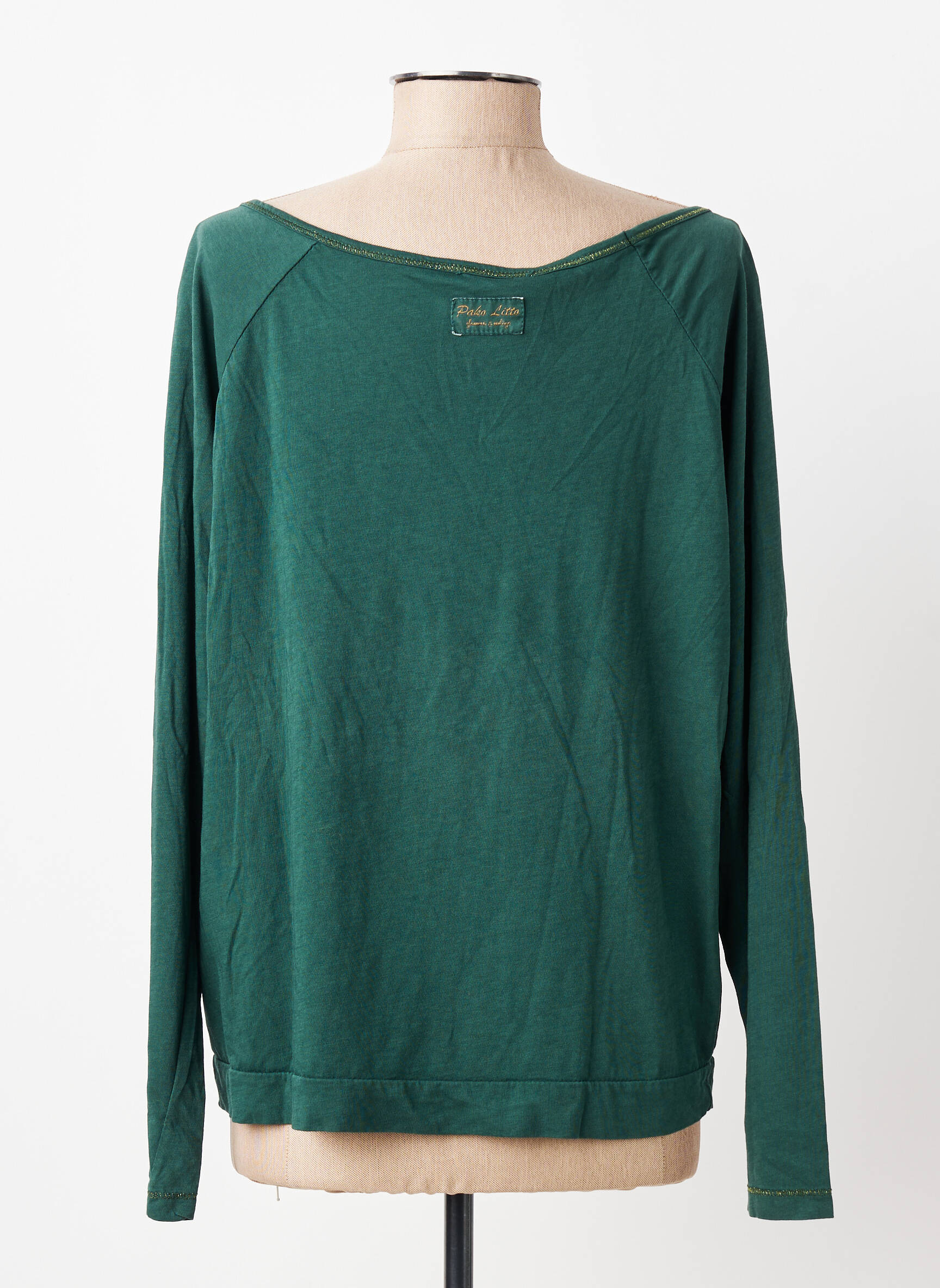 T-shirt manches longues manches longues vert PAKO LITTO femme