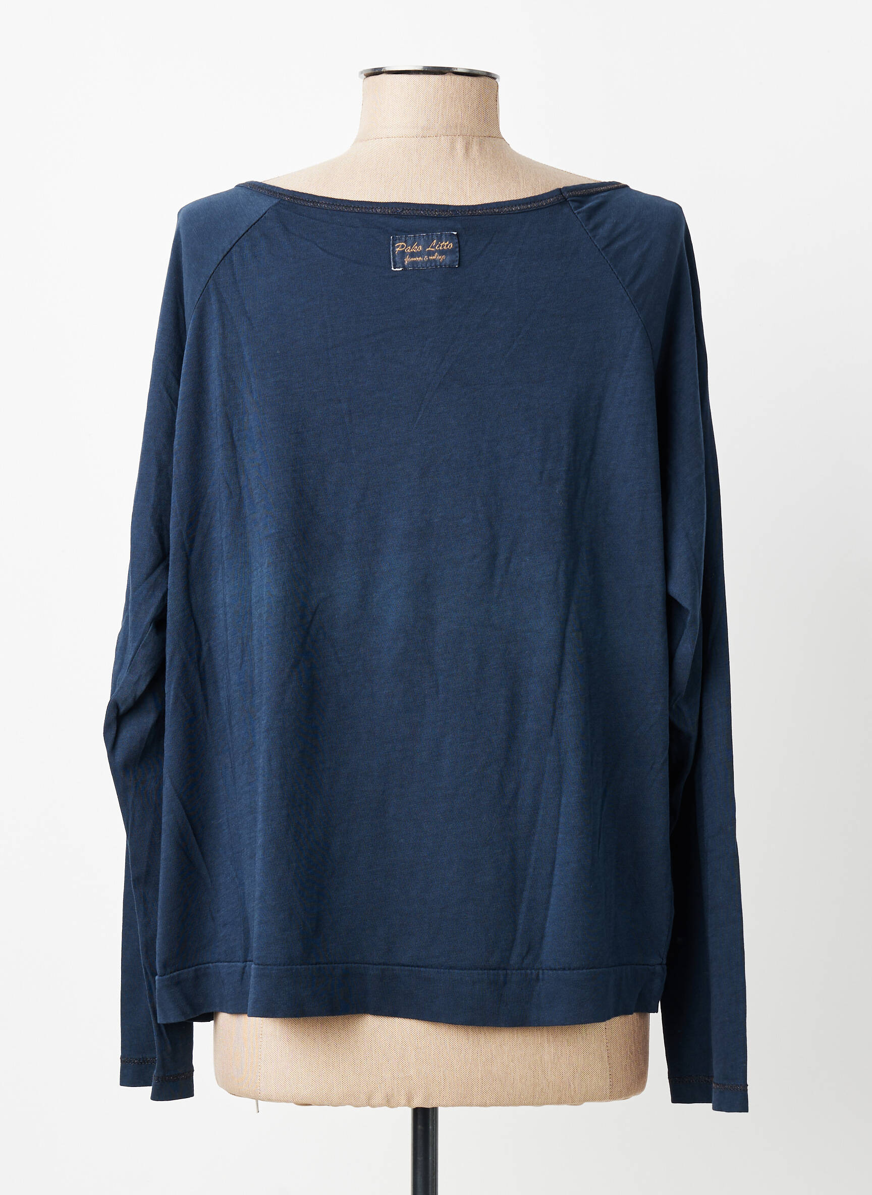 T-shirt manches longues manches longues bleu PAKO LITTO femme