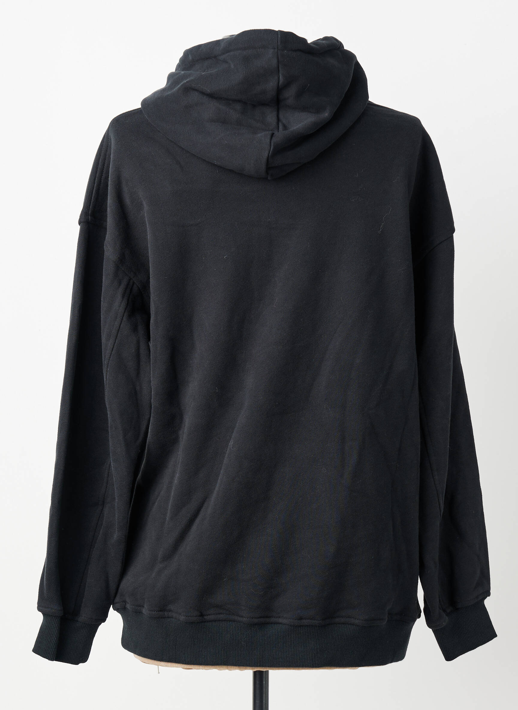 Sweat-shirt à capuche poches manches longues noir CHARLIOR femme