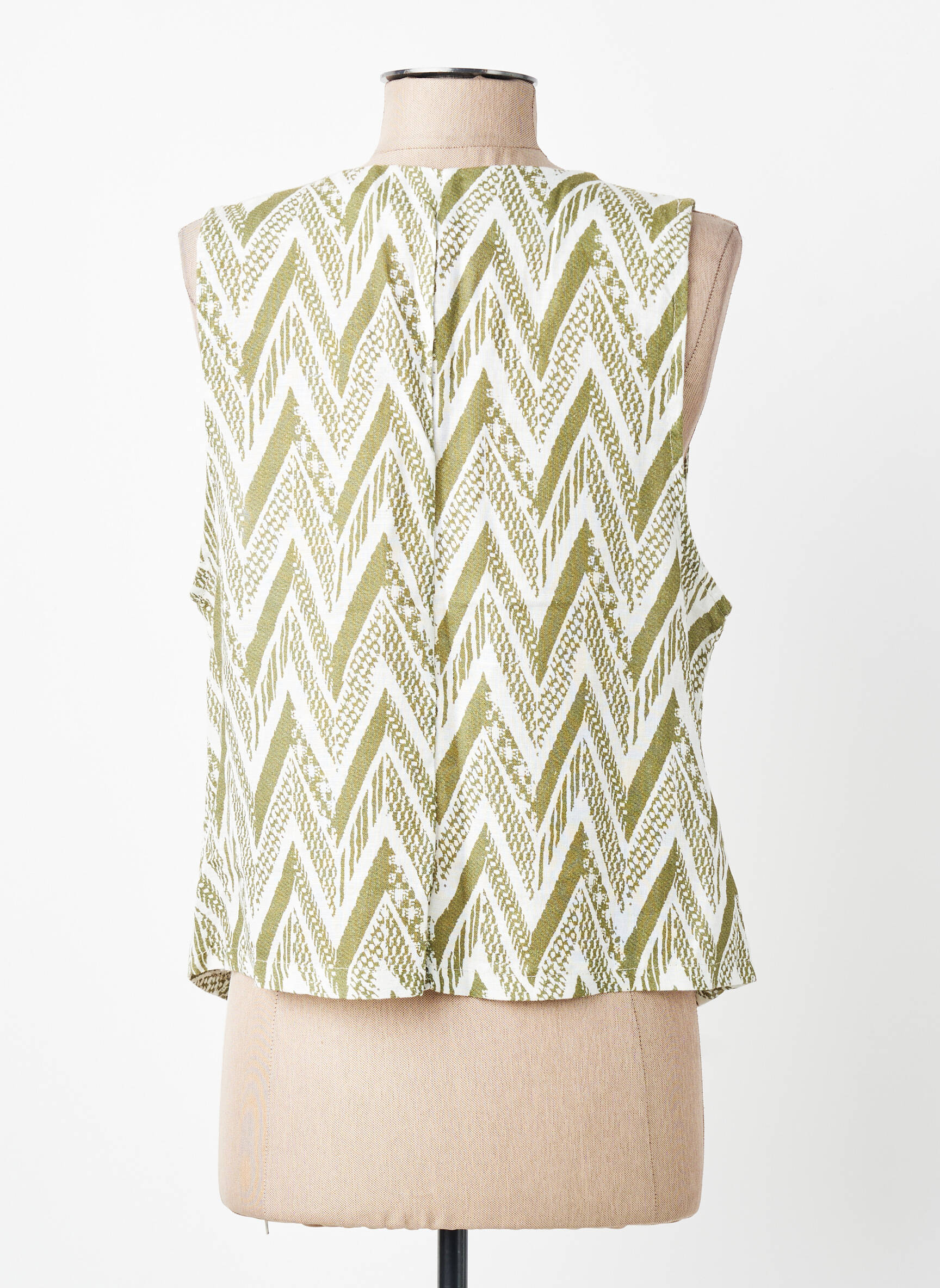 Gilet sans manche poches vert POHÊME femme