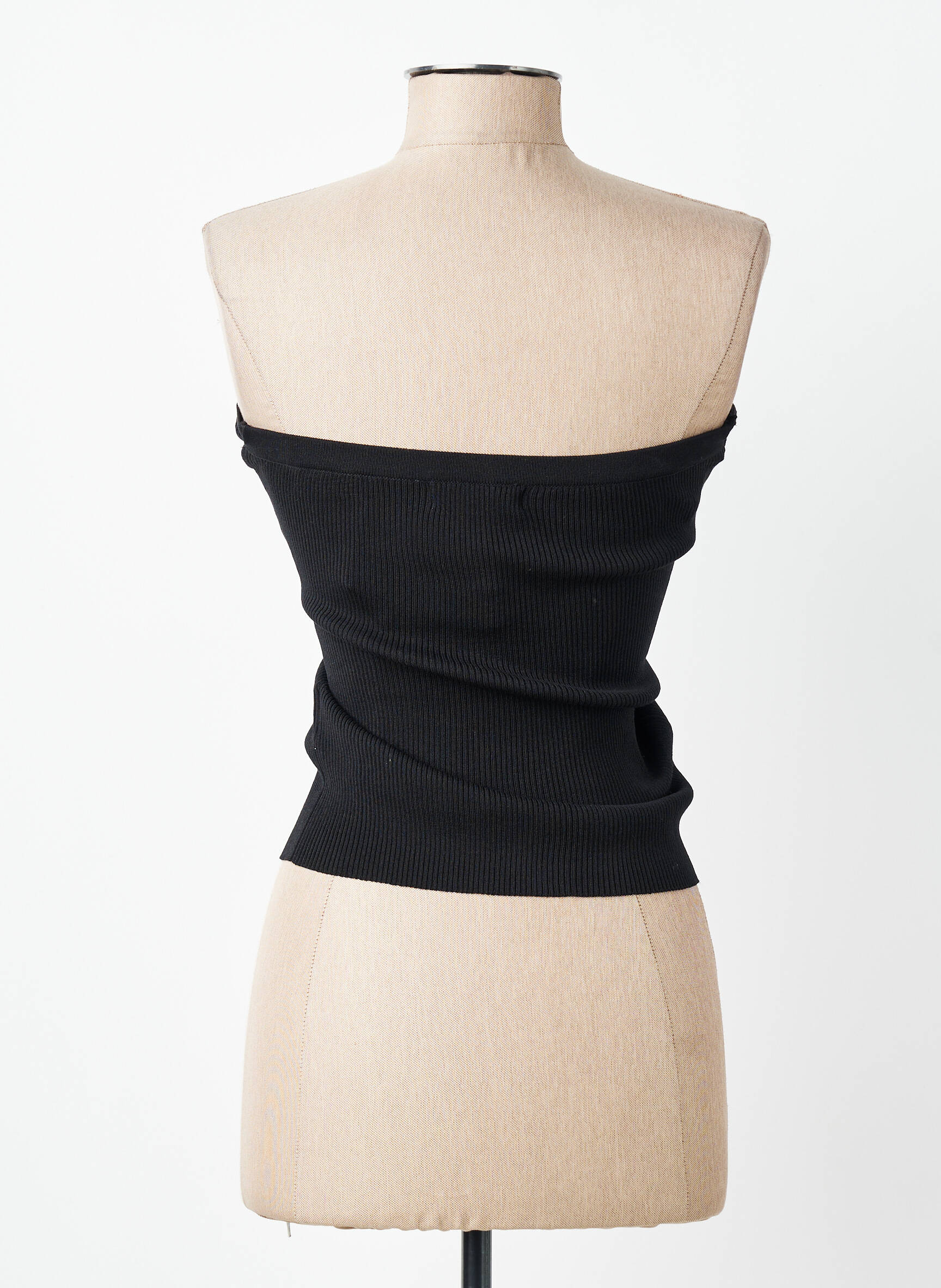 Top stretch sans manche noir KILKY femme