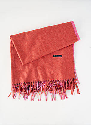 Echarpe maille maille chenille rose BO femme