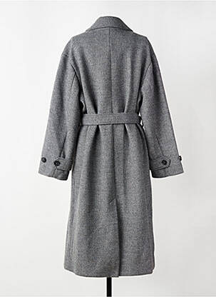 Manteau long coupe cintrée sans capuche gris TOM TAILOR femme