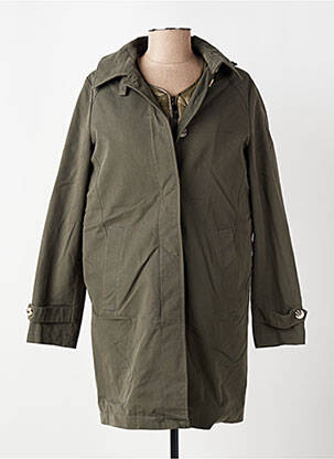 Parka manches longues a capuche vert 7 SEASONS femme