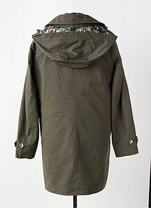 Parka manches longues a capuche vert 7 SEASONS femme