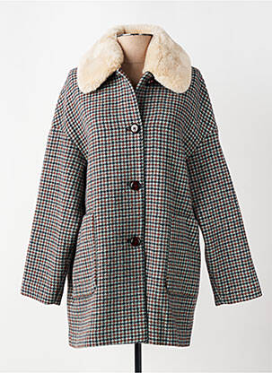 Manteau long coupe droite sans capuche gris TRENCH & COAT femme