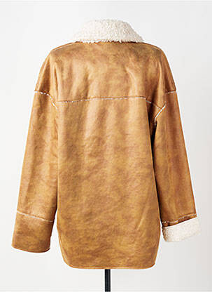 Manteau long coupe droite sans capuche marron TOM TAILOR femme