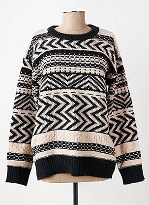 Pull stretch manches longues noir PAZ TORRAS femme