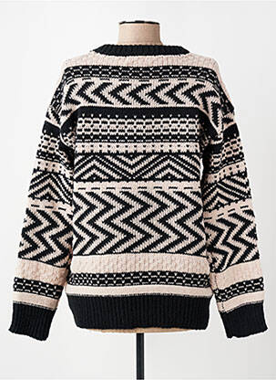 Pull stretch manches longues noir PAZ TORRAS femme
