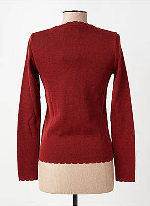 Pull col v manches longues orange LE PETIT BAIGNEUR femme