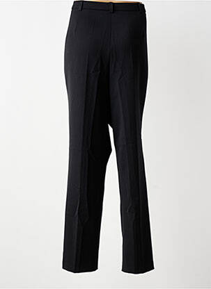 Pantalon droit tissage crêpe taille normale noir CHRISTINE LAURE femme