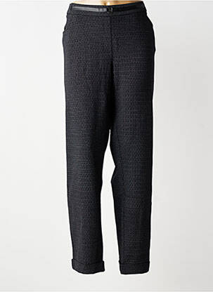 Pantalon droit stretch taille normale noir CHRISTINE LAURE femme