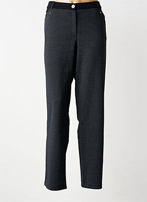 Pantalon slim taille élastique taille normale noir CHRISTINE LAURE femme
