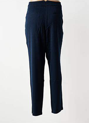 Pantalon chino tissage popeline taille haute bleu LOLA ESPELETA femme