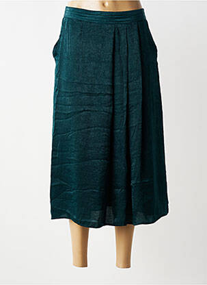 Jupe longue fermeture zippée au dos vert LOLA ESPELETA femme